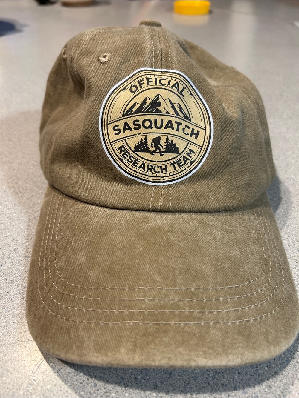 Official Sasquatch Research Team - Tan Baseball Cap
